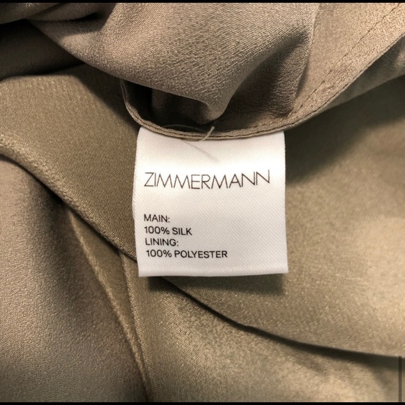 Zimmerman Silk Strapless Layered Midi Dress XS - Picture 8 of 8